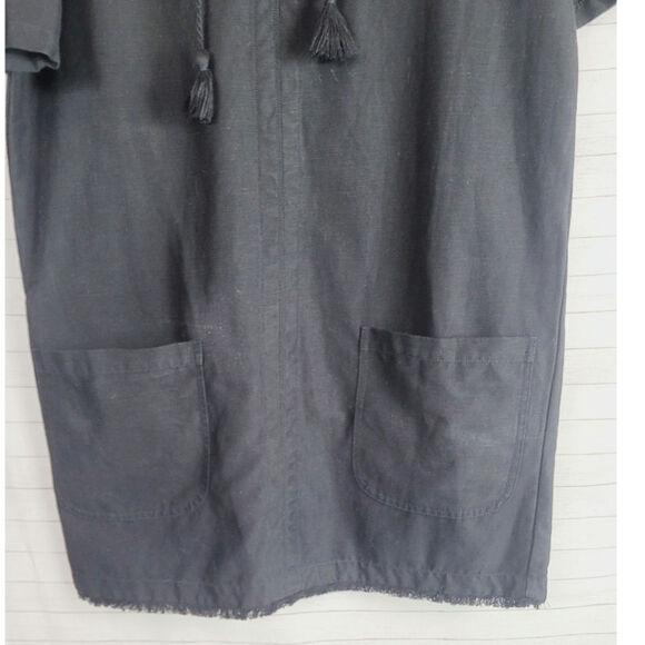 Ulla Johnson Marcelle Linen Blend Dress in Jet, sz 4 - Picture 8 of 16